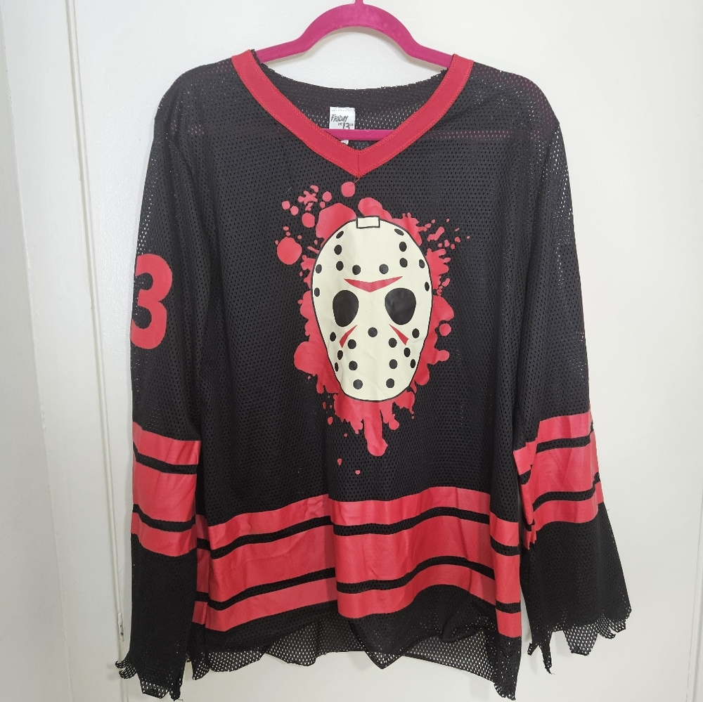 Unisex Friday the 13th hockey jersey/ shirt. Size s/m. Jason. Halloween.